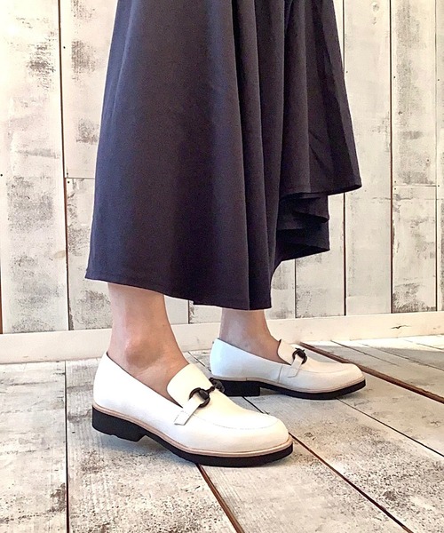 ALL BLACK（オールブラック） ローファー 「本革/軽量/258g」ビット