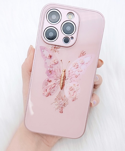 Lace Ladies（レースレディース） スマホケース 3Dフラワーバタフライ