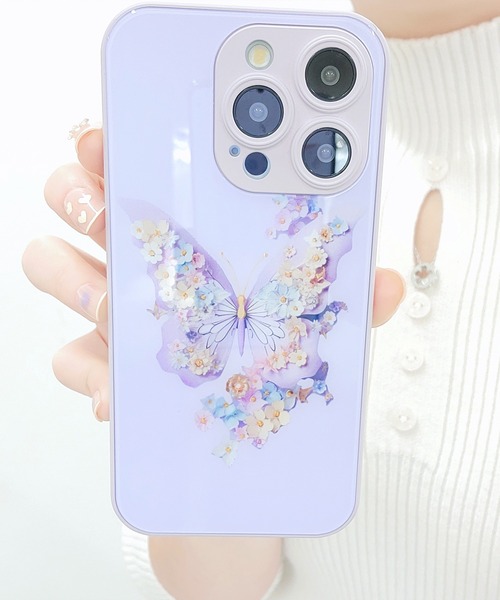 Lace Ladies（レースレディース） スマホケース 3Dフラワーバタフライ