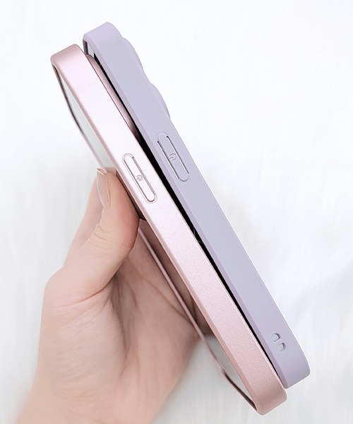 iPhone レースフラワー バタフライパターン クリア 保護カバー Lace Ladies（レースレディース） スマホケース 3Dフラワーバタフライ