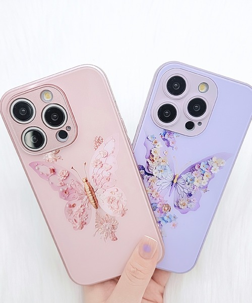 Lace Ladies（レースレディース） スマホケース 3Dフラワーバタフライ