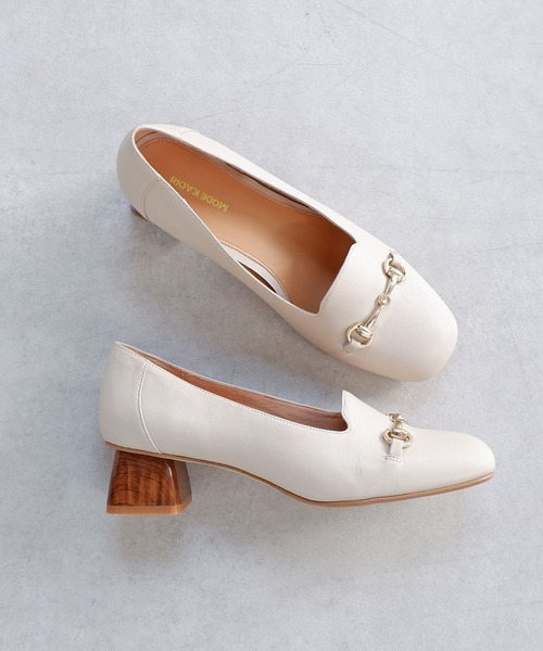 モードカオリ（MODE KAORI）/ウッドヒールビットパンプス/2857 MODE KAORI（モードカオリ） パンプス ウッドヒールビットパンプス