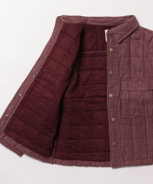 ベビー 「Rylee＋Cru」PADDED OVERSHIRT || PLUMの画像