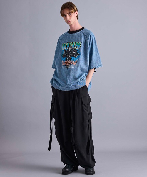 JUNRED tシャツ デニムオーバーサイズTシャツ メンズ : ZOZOTOWN
