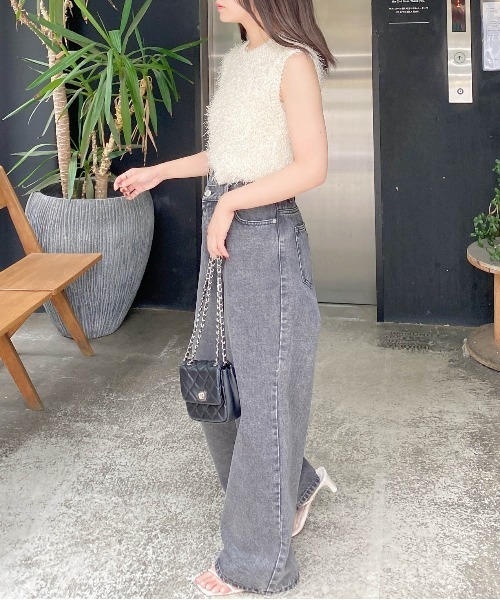 ニット セーター フェザーノースリニット / 1215270801 レディース フェザーノースリニット | PROPORTION BODY DRESSING