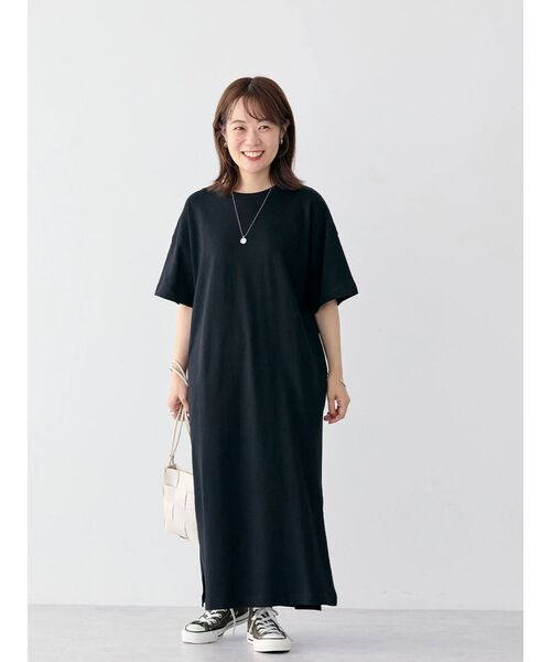 paya様　ワンピース4点おまとめ 大きめ襟 千鳥柄折り返し風7分袖 膝丈タイトワンピース ピンク