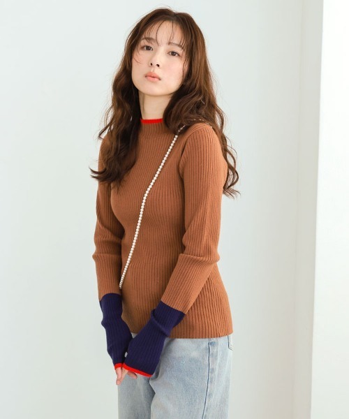 pufe 「pufe」もちもちバイカラーリブニット レディース : ZOZOTOWN pufe 「pufe」もちもちバイカラーリブニット レディース : ZOZOTOWN