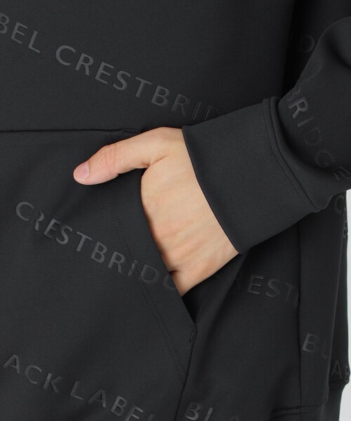 BLACK LABEL CRESTBRIDGE パーカー 「BLACK lab.」エンボスロゴ