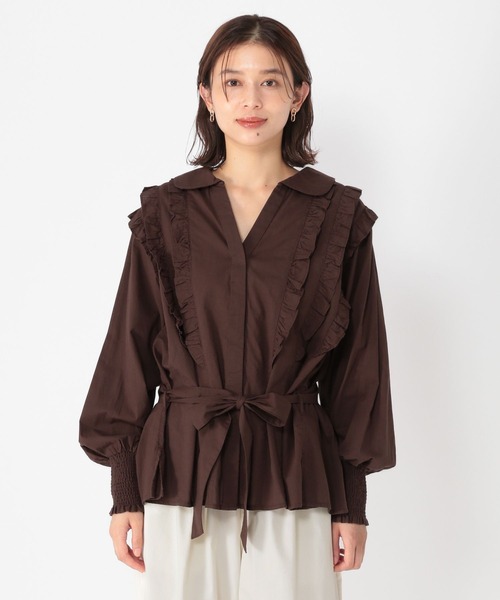 studio CLIP（スタディオクリップ） ブラウス シャツ 「days」フリル