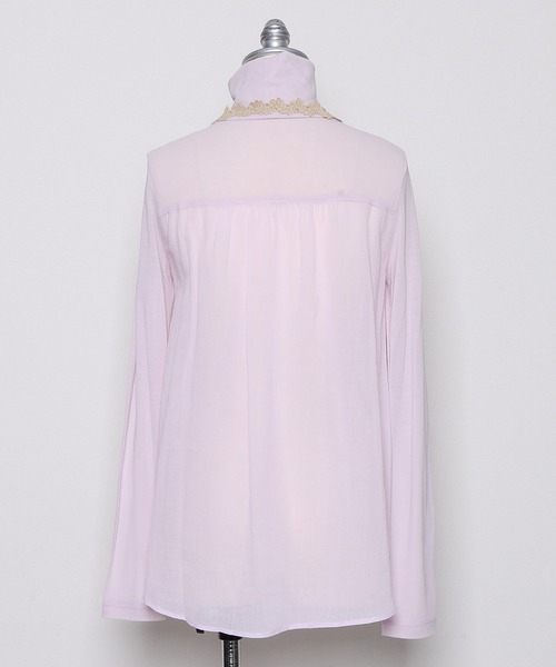 tシャツ 美しい綿の服「付け襟カットソー」 レディース haupia tシャツ 美しい綿の服「付け襟カットソー」 レディース