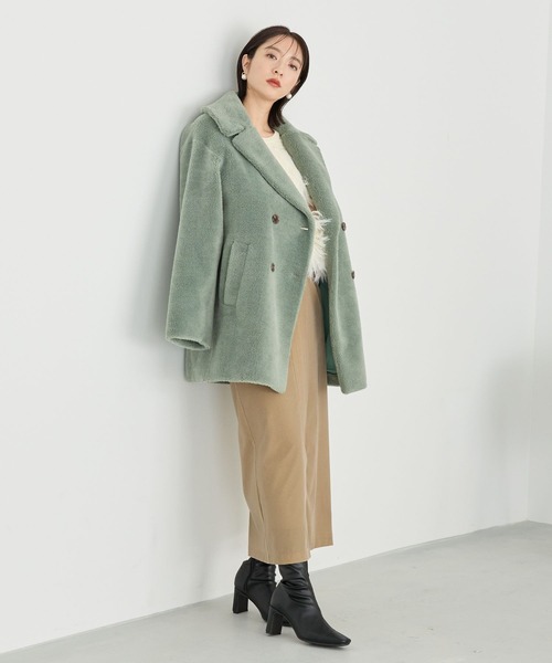 アンデミュウ ボアハーフコート 楽天市場】【SALE／30%OFF】ボアハーフコート Andemiu アンデミュウ