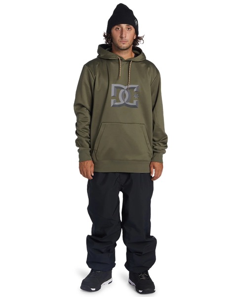 DC SNOWBOARDING フード付きプルオーバー DC SHOES パーカー SNOWSTAR/DCプルオーバーボンディングロゴ