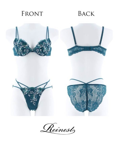 下着・アンダーウェア ROSE BLU Reinest ブラジャー ショーツセット マジェスティック ローズ