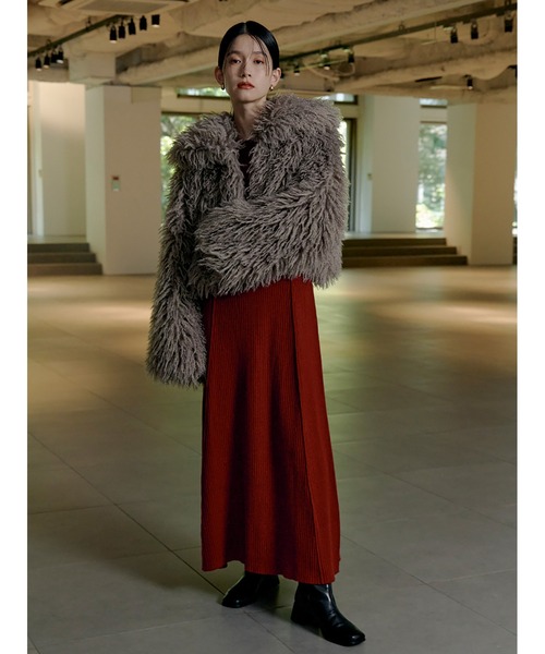 Stylevoice for xxx コート アウター ロングヘアリーシャギー