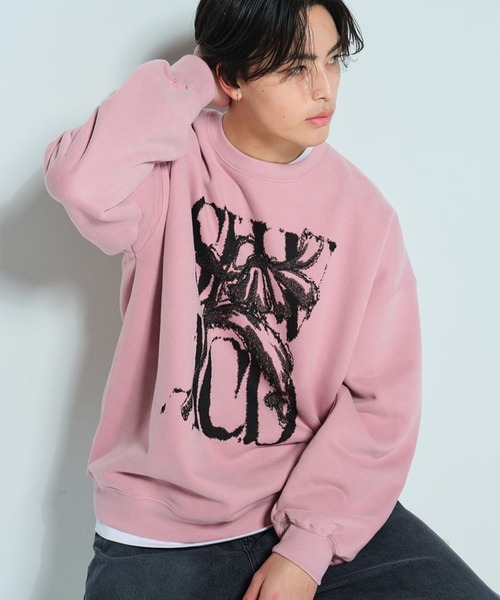 SLOWACID トレーナー スウェット 「UNISEX」SLOW ACID／ピーチ