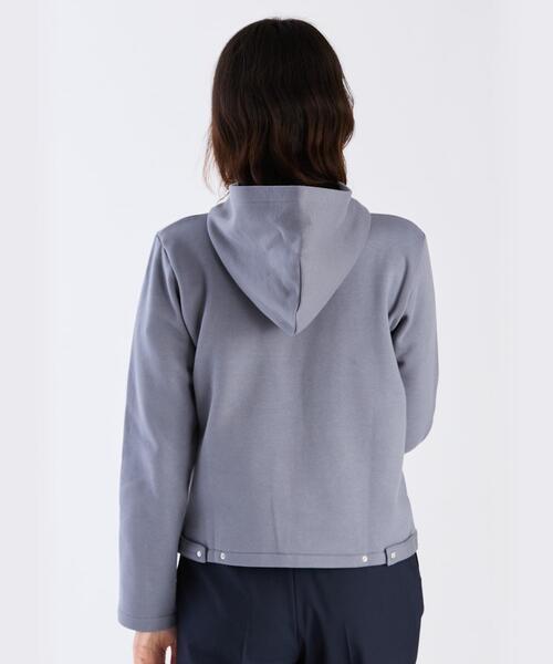 agnes b. スウェット カーディガン プレッション T1 杢グレー agnes b. スウェット カーディガン プレッション T1 杢グレー