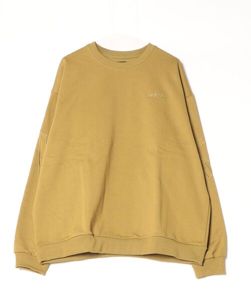 【RVCA】FAKE CR トレーナー★イエローもあり RVCA トレーナー スウェット ルーカ FAKE CR サーフ スウェット