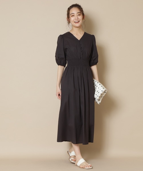 [N.(N. Natural Beauty Basic)] короткий рукав One-piece MEDIUM лиловый женский 