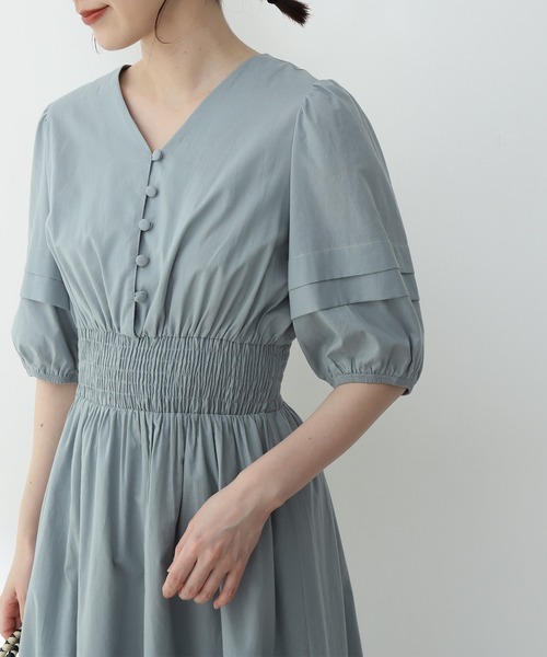 [N.(N. Natural Beauty Basic)] короткий рукав One-piece MEDIUM лиловый женский 
