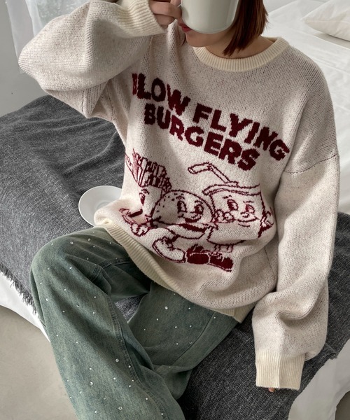 WEGO（ウィゴー） ニット セーター WEGO/ファニーグラフィック