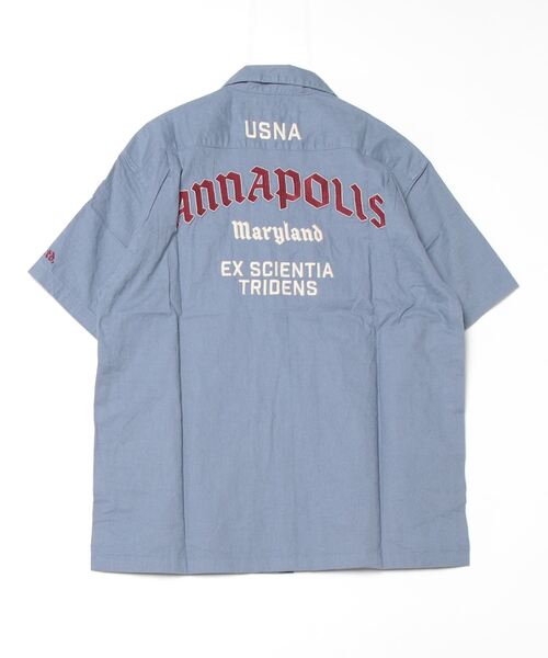 シャツ ANNAPOLIS WORK SHIRT / アナポリス 半袖ワークシャツ / AVIREX / アヴィレックス メンズ レディースの画像