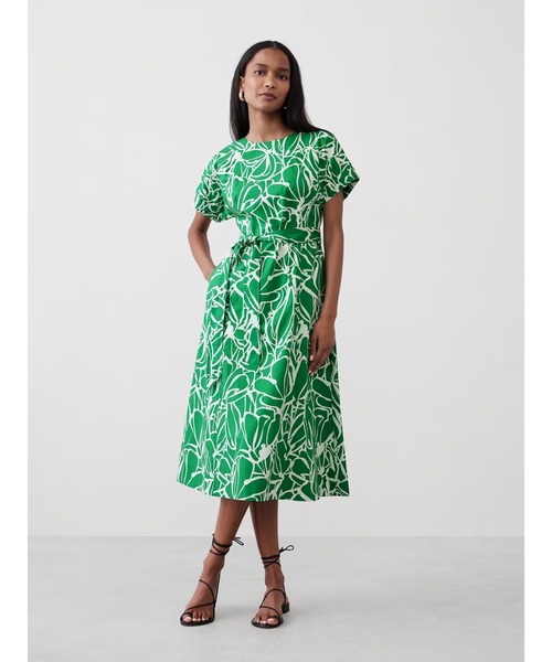 BANANA REPUBLIC ワンピース FACTORY STORE ポプリン ミディ