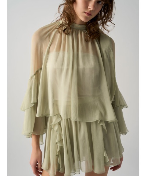 SNIDEL ワンピース ラッフルミニセットアップ : ZOZOTOWN Yahoo