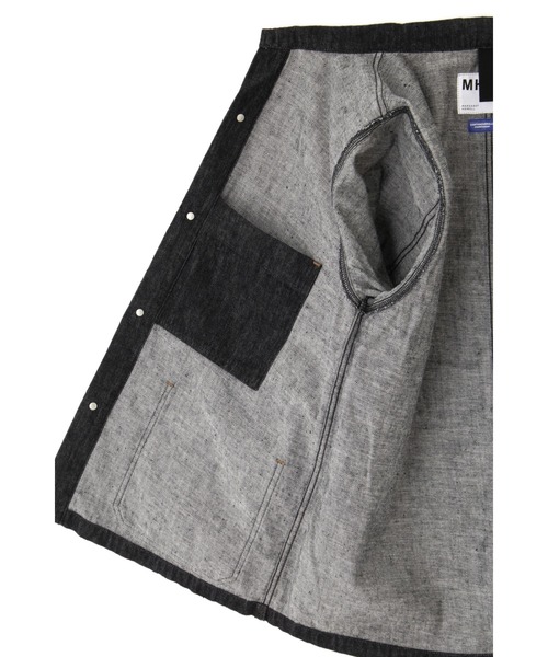 MHL. デニムジャケット gジャン CANTON LIGHT DENIM BLACK