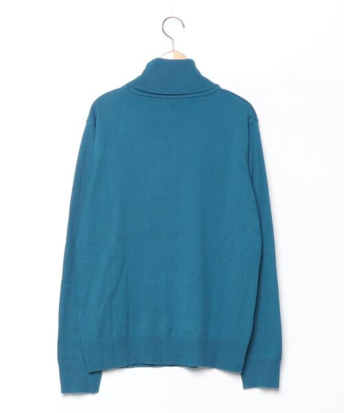 「おしゃれスタ」 「HALHAM」タートルネックニット L ブルー系その他 メンズ_画像2