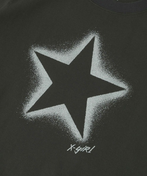 国内配送★X-girl★スプレースター S/S ベビーTシャツ X-girl tシャツ SPRAY STAR S/S BABY TEE レディース : ZOZOTOWN