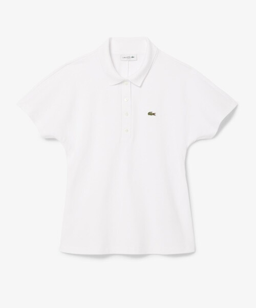 LACOSTE（ラコステ） ポロシャツ ポロ サイドシームギャザー ドロスト