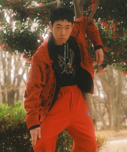 カーディガン MONSTER CROCHET KNIT CARDIGAN メンズ レディースの画像