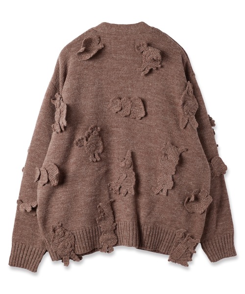 カーディガン MONSTER CROCHET KNIT CARDIGAN メンズ レディースの画像
