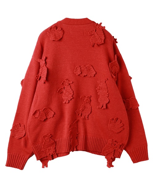 カーディガン MONSTER CROCHET KNIT CARDIGAN メンズ レディースの画像