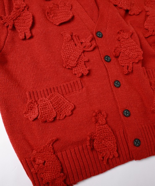 カーディガン MONSTER CROCHET KNIT CARDIGAN メンズ レディースの画像