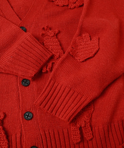 カーディガン MONSTER CROCHET KNIT CARDIGAN メンズ レディースの画像