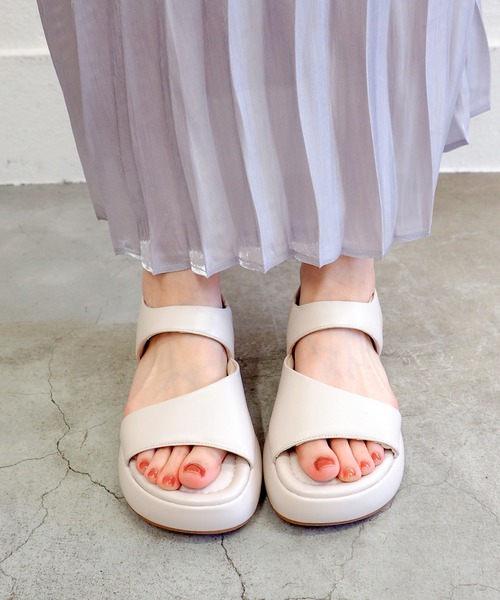 ハジサンです byあしながおじさん サンダル 厚底パデットサンダル 8740215