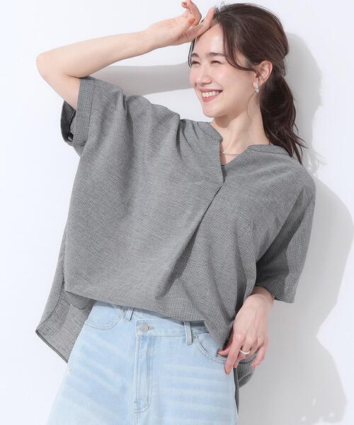 SHOO・LA・RUE（シューラルー） リネンシャツ ブラウス シャツ 夏 半袖