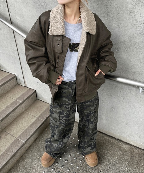 sedacle」 ジップアップブルゾン LARGE ダークブラウン メンズ