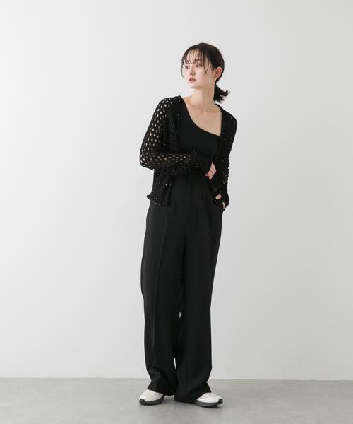 SENSE OF PLACE by URBAN RESEARCH カーディガン スパンコールメッシュ