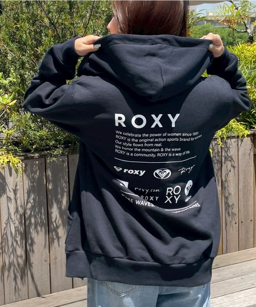 ファッションなデザイン ROXY トレーナー スウェット OUR STYLE FLOW ZIP /ロキシーロゴ トップス