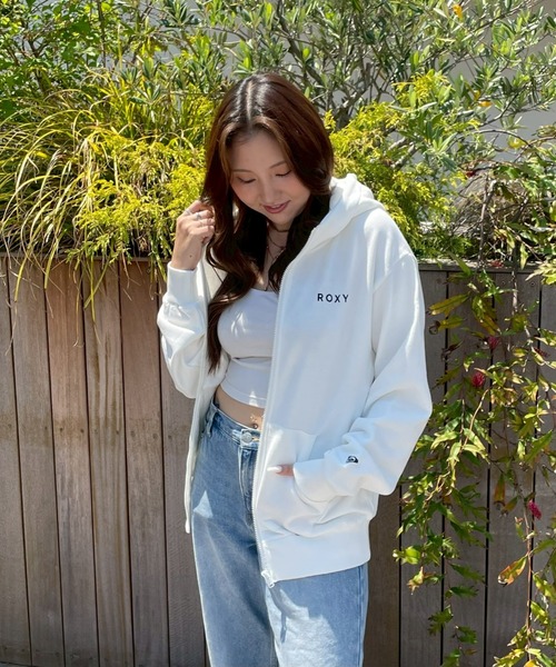 トレーナー スウェット OUR STYLE FLOW ZIP /ロキシーロゴバックプリントジップアップパーカー レディース ROXY トレーナー スウェット OUR STYLE FLOW ZIP /ロキシーロゴ
