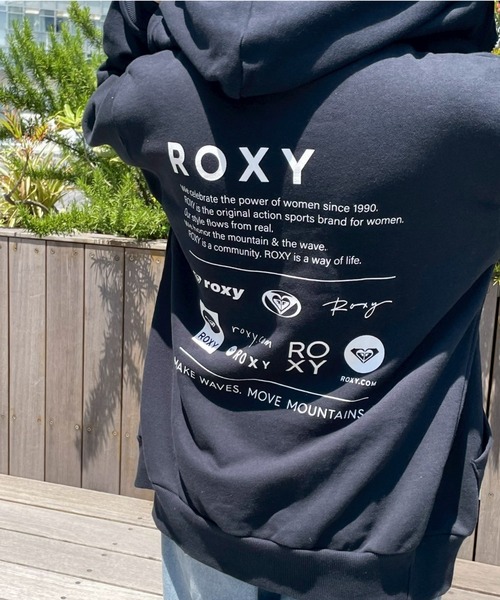 希少 ROXY ロキシー 総柄 ジップ スウェット パーカー ロゴ刺繍 ワッペン 希少 ROXY ロキシー 総柄 ジップ スウェット パーカー ロゴ刺繍