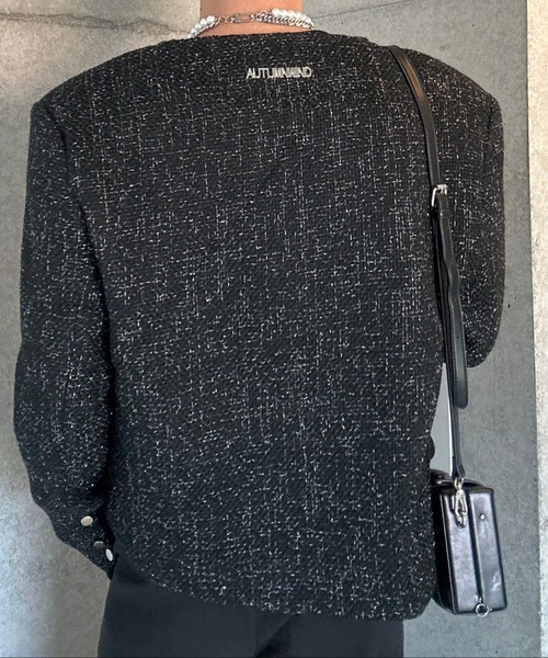 Otte ジャケット テーラードジャケット ノーブルブラックツイード