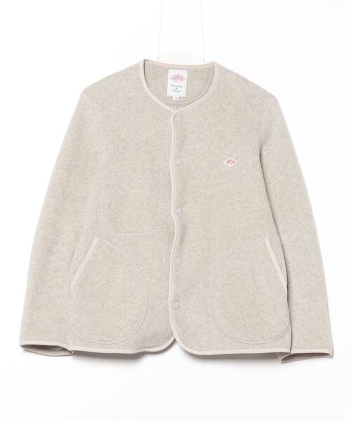 Danton 「DANTON」 ノーカラージャケット 34 クリーム レディース