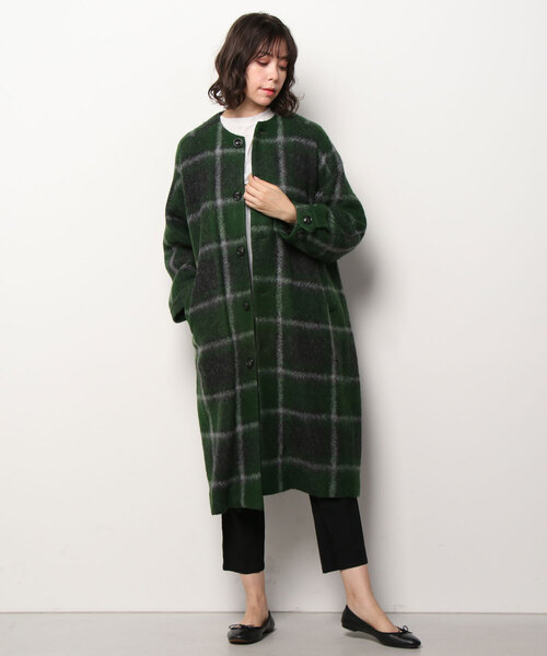 BEAMS BOY（ビームス ボーイ） ノーカラーコート「mac＆coコラボ」 ONE