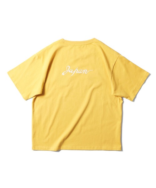HOUSTON tシャツ 刺繍半袖Tシャツ(CAT) レディース メンズ