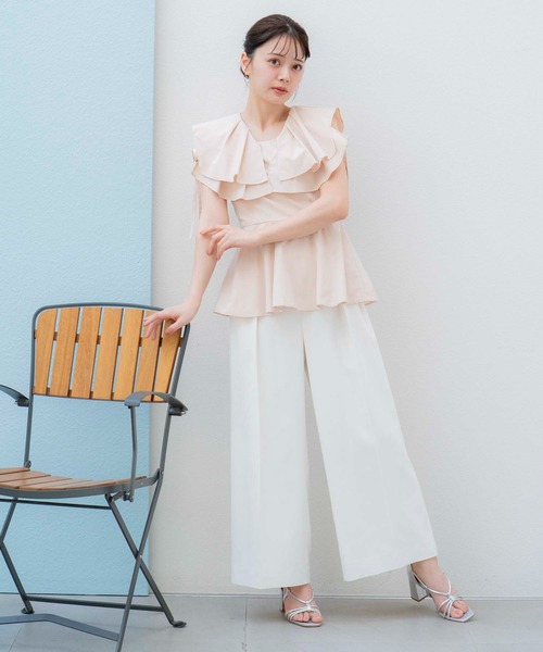 チェーンベルトワイドパンツ チェーンベルトタックワイドパンツ（その他パンツ