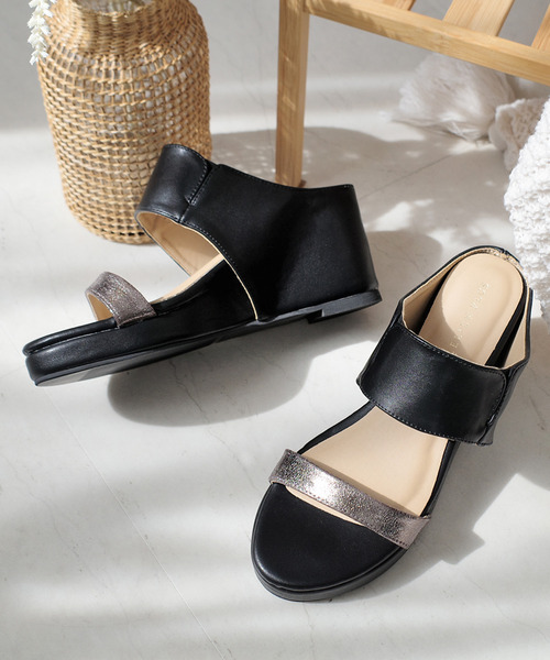 サンダル・ミュール MAVEN SANDALS AmiAmi ラウンドトゥ ウェッジソール ミュール サンダル