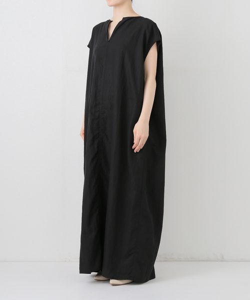 【美品】FRAMeWORK フィブリルポプリンサックワンピース レッド38 FRAMeWORK - FRAMeWORK フィブリルポプリンサックワンピース38